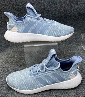 adidas Kaptir X Women's Size 8.5 Blue Knit Running Shoe Sneaker Clog Sock FW4742